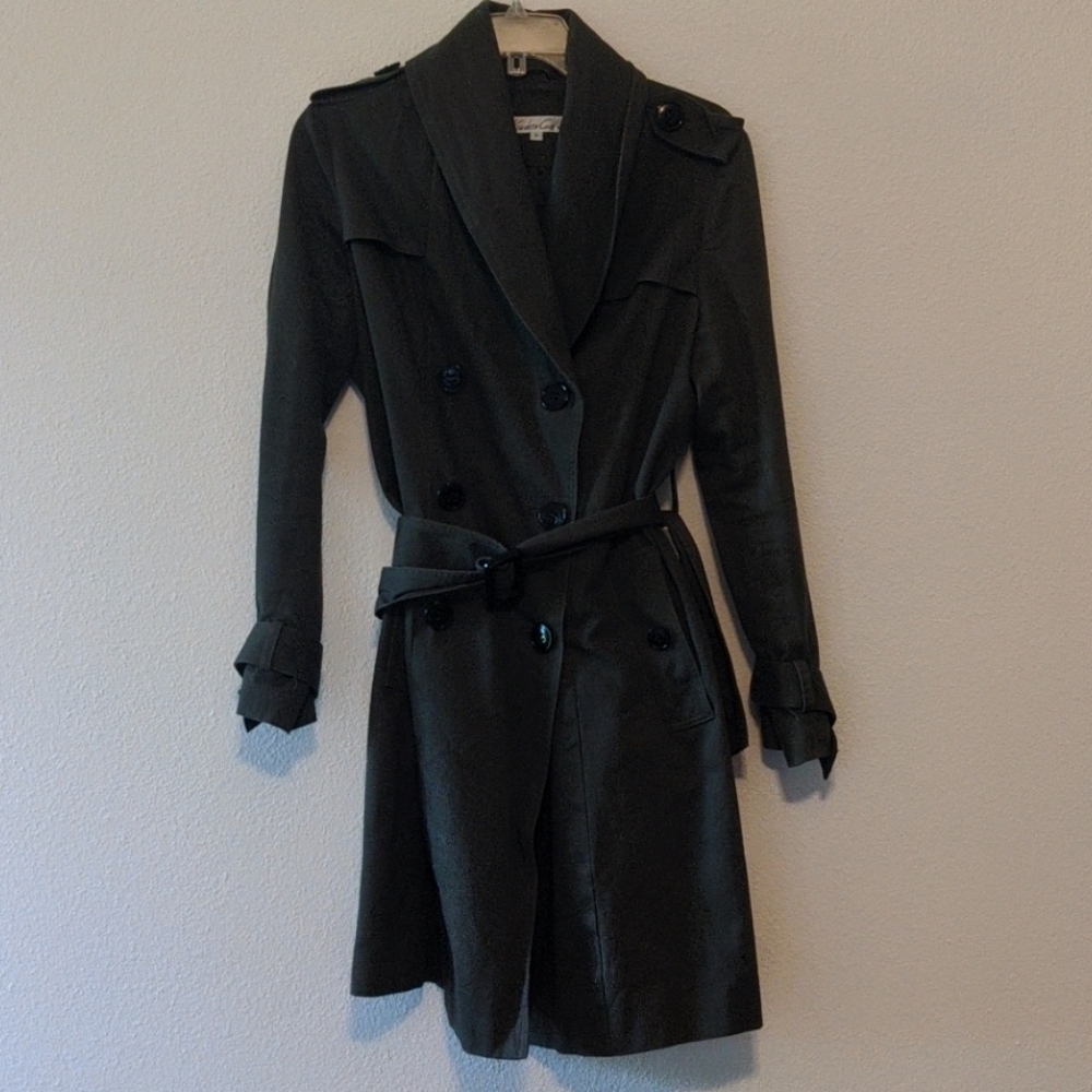 Kenneth Cole Olive Trench Coat